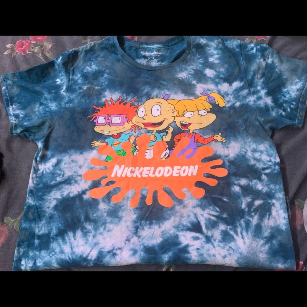 Nickelodeon tie-dye graphic T